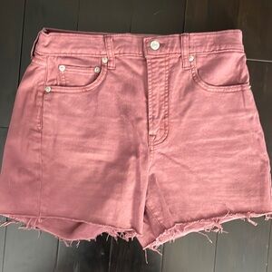 GAP rose denim cutoff shorts